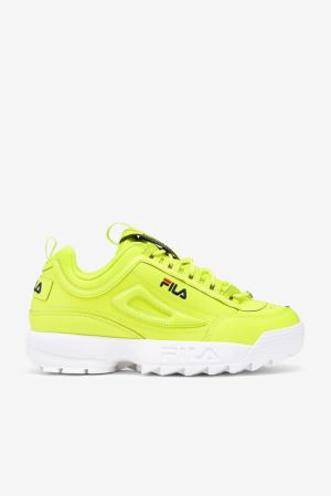 FILA Disruptor 2 Premium Neon Sneakers Yellow / Navy / Red,Mens Shoes | CA.TADQOP457